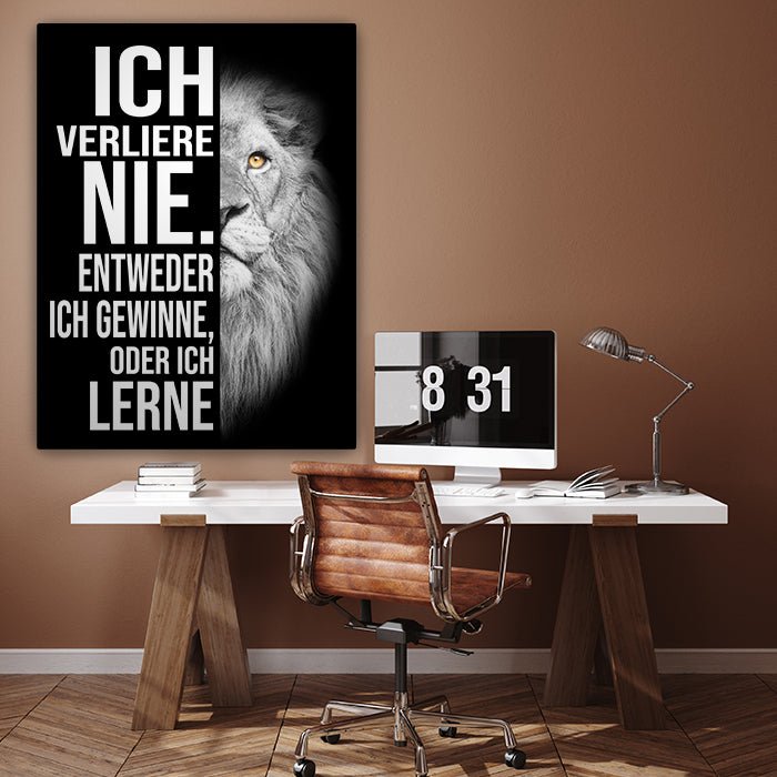 Leinwandbild M0194 Hochformat Löwen, kaufen