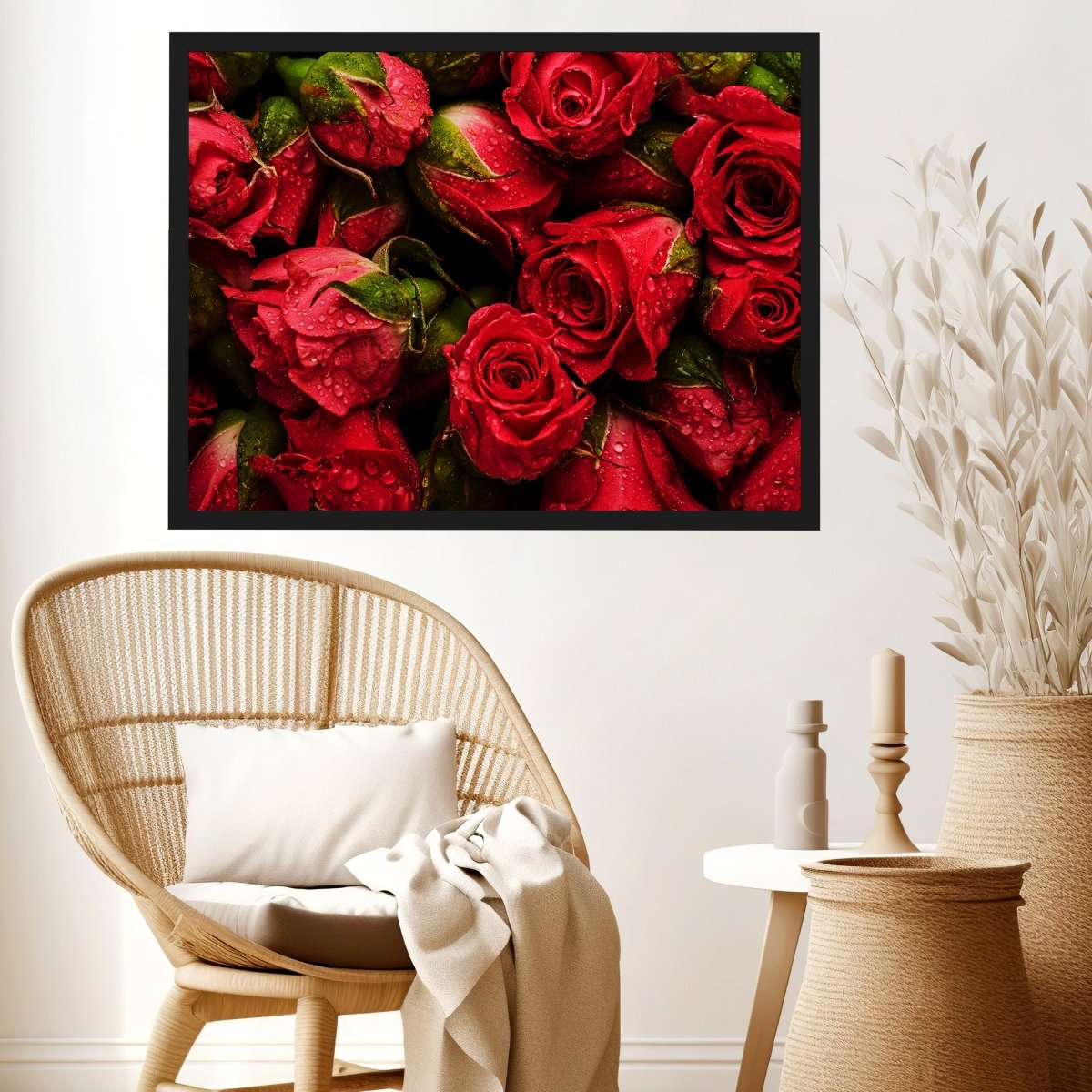 Rosen, M0222 rote Blumen Poster