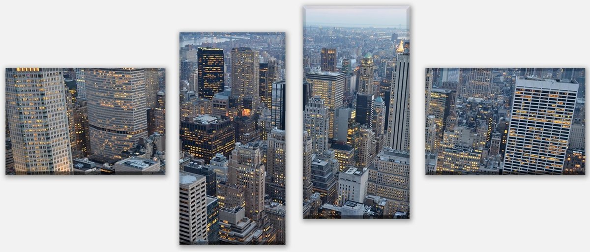 Leinwandbild Mehrteiler New York Skyview M0254