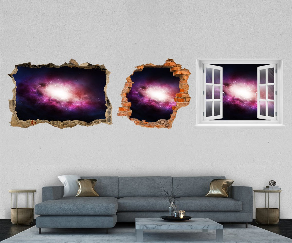 Weltall, 3D-Wandtattoo Wandsticker M1262 - entdecken Galaxie Sterne, Weltraum im