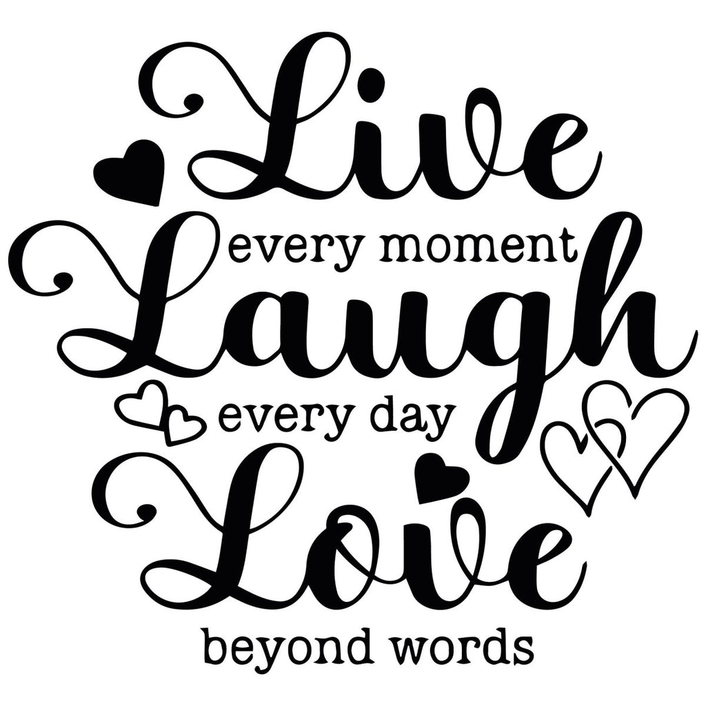 Love Laugh saying wall Discover the Live WT00000016 tattoo