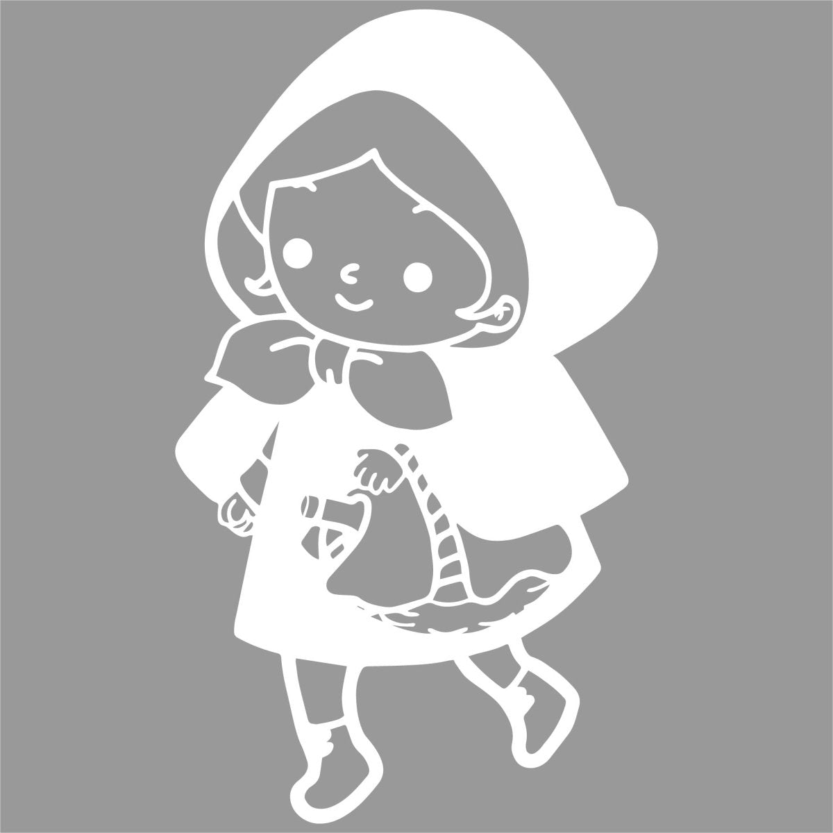 Discover the Little Fairy Riding Decal WT00000034 Hood Tale Red Wall